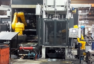 Robot assisted 1350 ton press